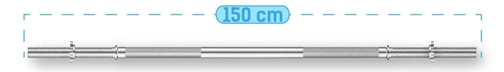 Прямая олимпийская штанга thunder sg-sc-150/25 6