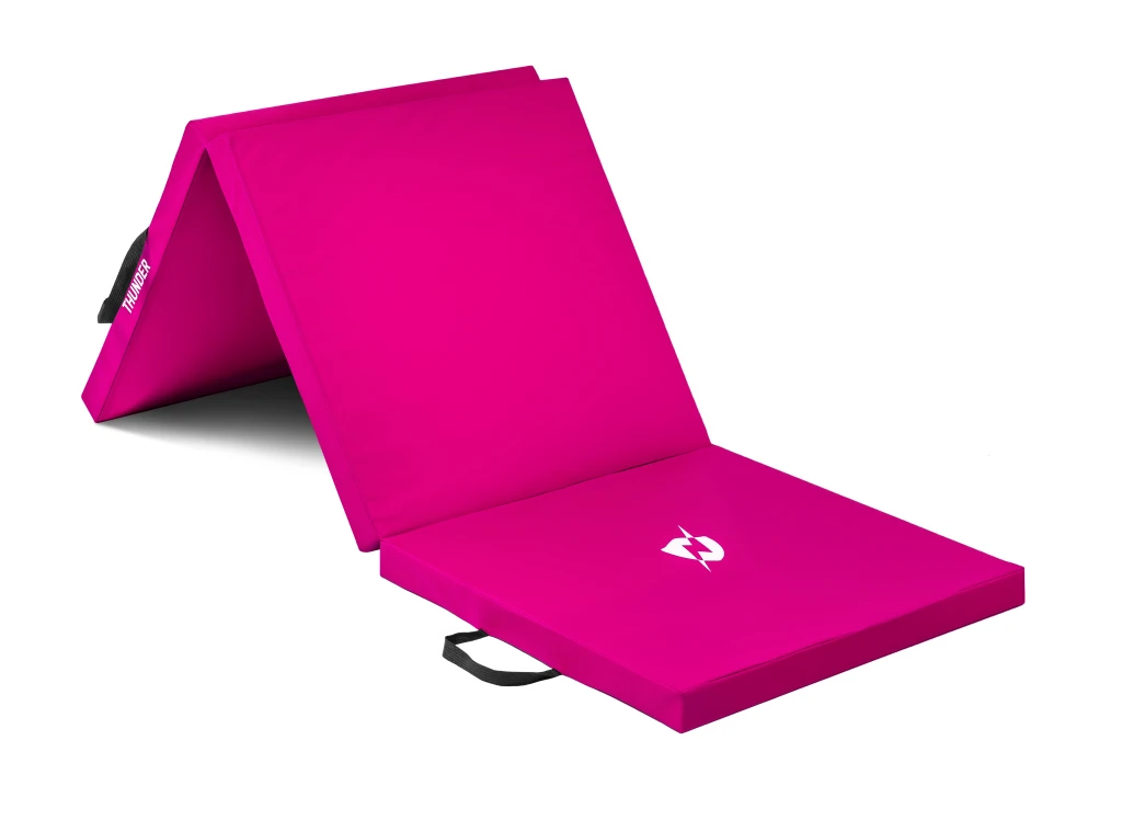 Covoras de gimnastică pliabila thunder (180x60x4cm) pink 2