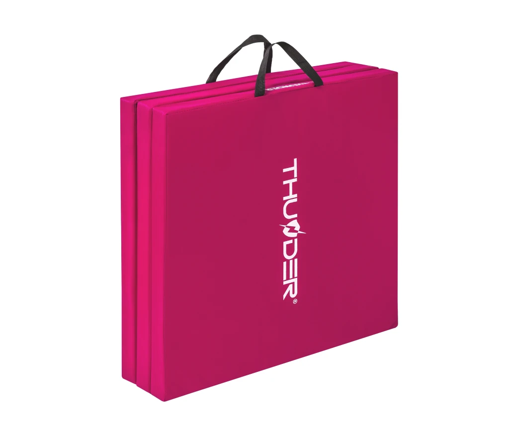 Covoras de gimnastică pliabila thunder (180x60x4cm) pink 6