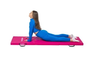 Covoras de gimnastică pliabila thunder (180x60x4cm) pink Thumbnail 6