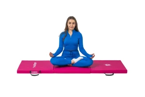 Covoras de gimnastică pliabila thunder (180x60x4cm) pink Thumbnail 4