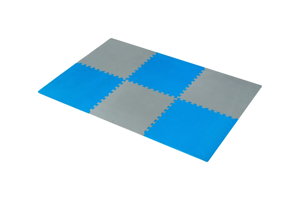 Covoras puzzle mat thunder, 6 piese (60x60x1cm) grey-blue 2