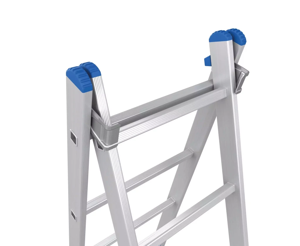 Лестница nex home алюминиевая двухсекционная 2x7 (2,81 м) 5