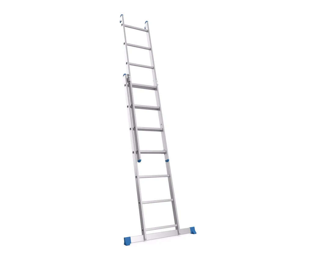 Лестница nex home алюминиевая двухсекционная 2x7 (2,81 м) 2