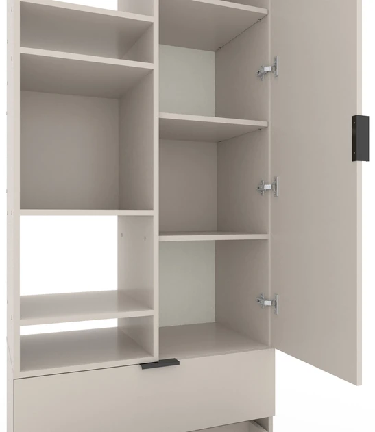 Шкаф с распашными дверями nex home a001l, 800x420x2300 мм, cashmere 4
