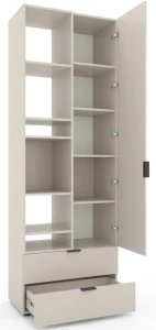 Шкаф с распашными дверями nex home a001l, 800x420x2300 мм, cashmere Thumbnail 2