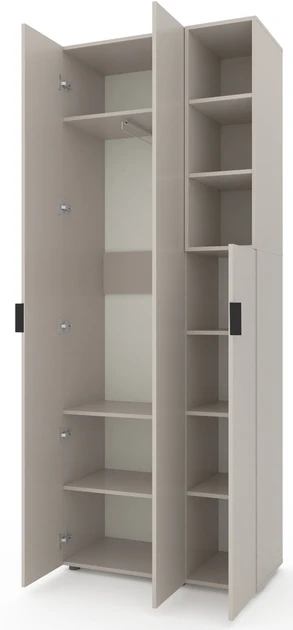 Dulap cu usi batante nex home a003r, 900x420x2300 mm, cashmere 2