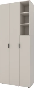 Шкаф с распашными дверями nex home a003r, 900x420x2300 мм, cashmere