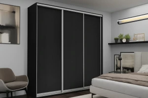 Dulap cu uși glisante nex home, pal, antracit 220x60x220 cm