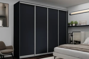 Шкаф с раздвижными дверями nex home, лдсп, антрацит 300x60x240 см