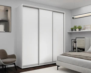 Шкаф с раздвижными дверями nex home, лдсп, белый 220x60x240 см