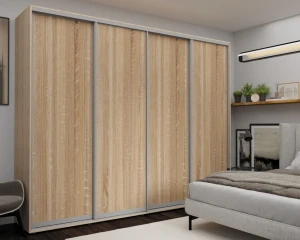 Шкаф с раздвижными дверями nex home, лдсп, sonoma 300x60x240 см