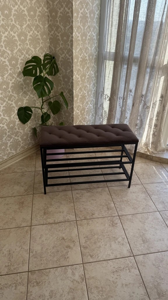 Pantofar cu 3 nivele nex home, metal, sarcina 150 kg, 100x32x52 cm, 19 cafeniu 2