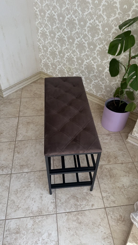 Обувница nex home 3 уровня, металл, нагрузка 150 кг, 100x32x52 см, 19 каштановый 2