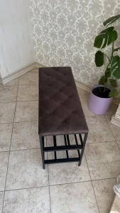 Обувница nex home 3 уровня, металл, нагрузка 150 кг, 100x32x52 см, 19 каштановый Thumbnail 2