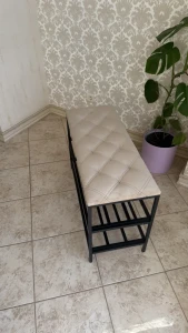 Обувница nex home 3 уровня, металл, нагрузка 150 кг, 100x32x52 см, 24 темно-бежевый Thumbnail 2