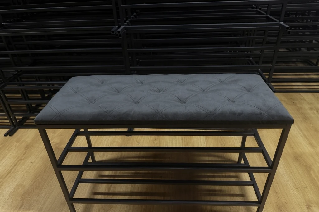 Pantofar cu 3 nivele nex home, metal, sarcina 150 kg, 100x32x52 cm, 27 graphite 2