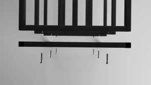 Pantofar cu 3 nivele nex home, metal, sarcina 150 kg, 100x32x52 cm, 27 graphite Thumbnail 4