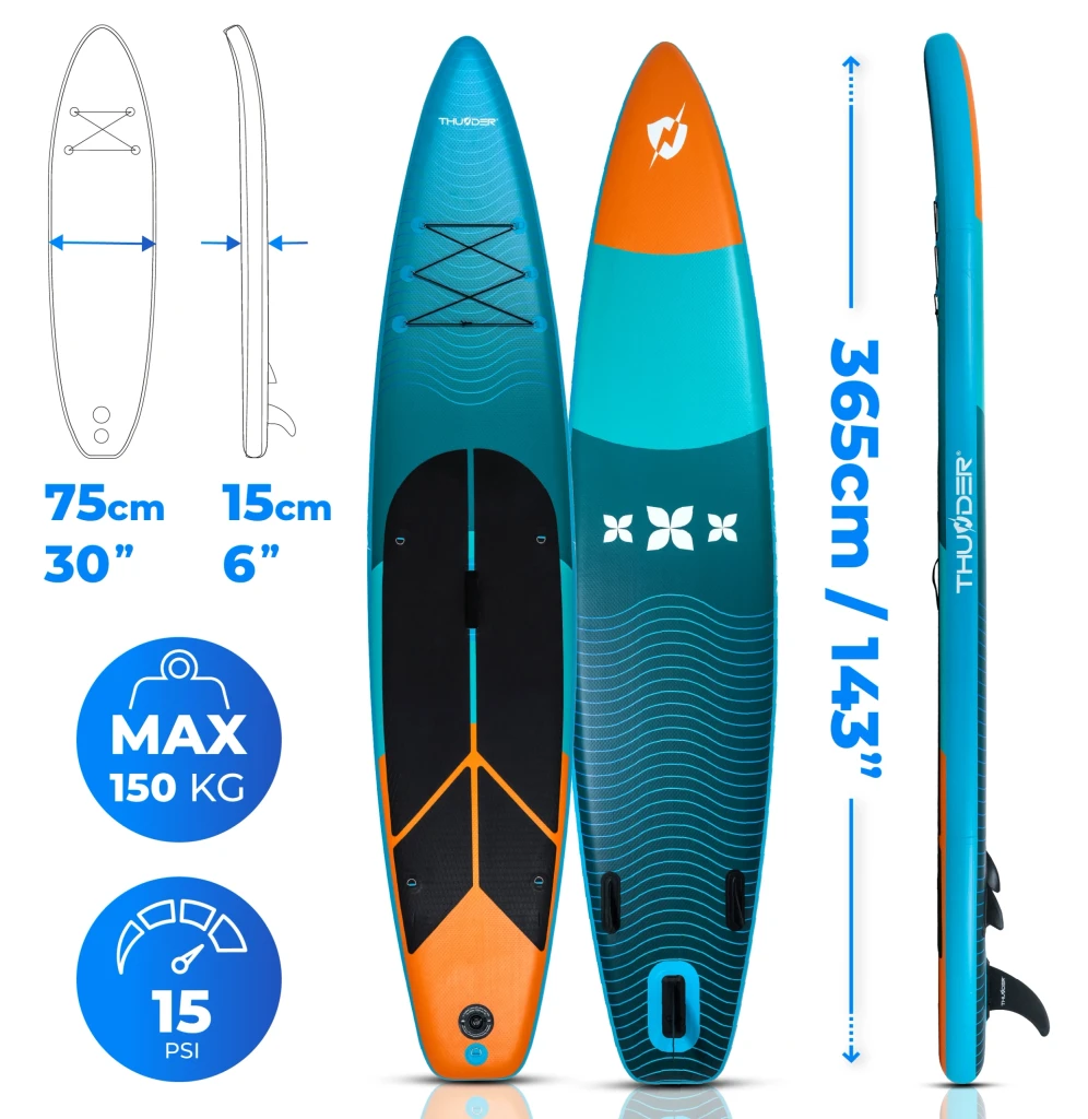 Placa sup-board gonflabila thunder storme 365cm 3