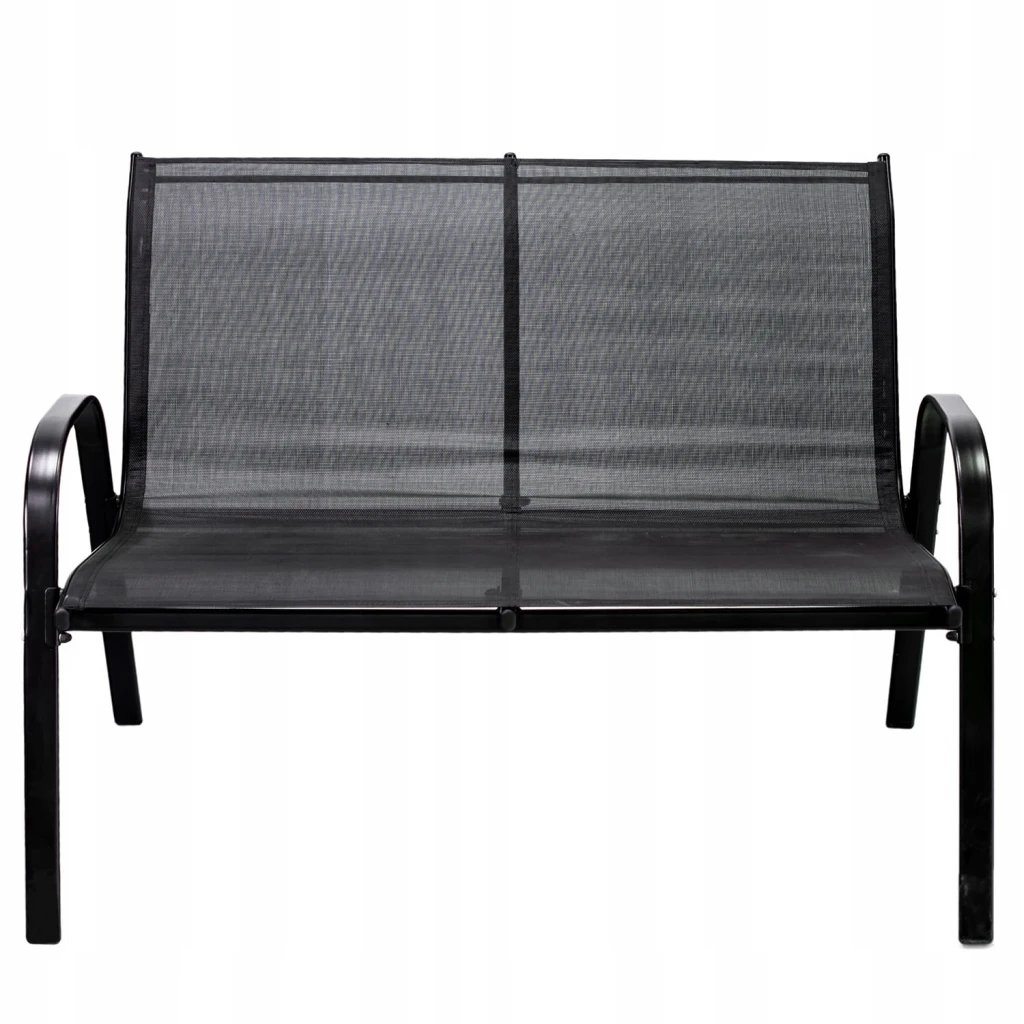 Mobilier de gradina fiesta ,masă, canapea, 2 fotolii, negru 6