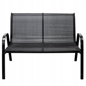 Mobilier de gradina fiesta ,masă, canapea, 2 fotolii, negru Thumbnail 6