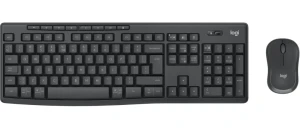 Logitech wireless combo mk370, keyboard & mouse, for business, us international layout, usb, graghite