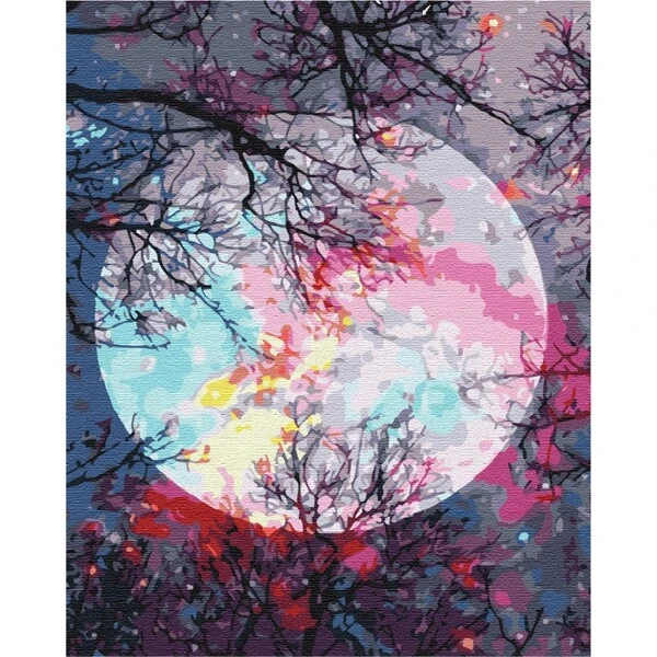 Pictură pe numere 40*50 сm (în cutie) – cu vedere la lună 6
