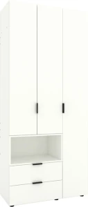 Dulap cu usi batante nex home a002l, 1000x420x2300 mm, white snow Thumbnail 2