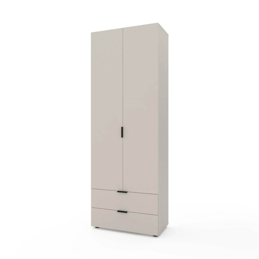 Dulap cu usi batante nex home a004, 800x420x2300 mm, cashmere 2