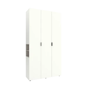 Dulap cu usi batante nex home a015l, 1200x420x2300 mm, white snow/cashmere Thumbnail 2