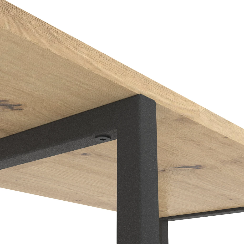 Металлический стеллаж nex loft cascade 1780x700x300 мм, 7 полок, дсп, антрацит/ oak artisan 4