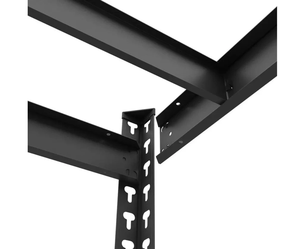Металлический стеллаж nex titan 1800x1200x400 мм, 4 полки из лдсп, антрацит 6