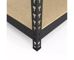 Металлический стеллаж nex titan 1800x1200x400 мм, 4 полки из лдсп, антрацит Thumbnail 3
