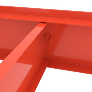 Raft metalic de depozitare nex titan 1800x1600x500 mm, 4 rafturi pal, blue/orange Thumbnail 7