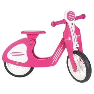 Retro-bicicletă fără pedale, cu roți eva, roz Thumbnail 2