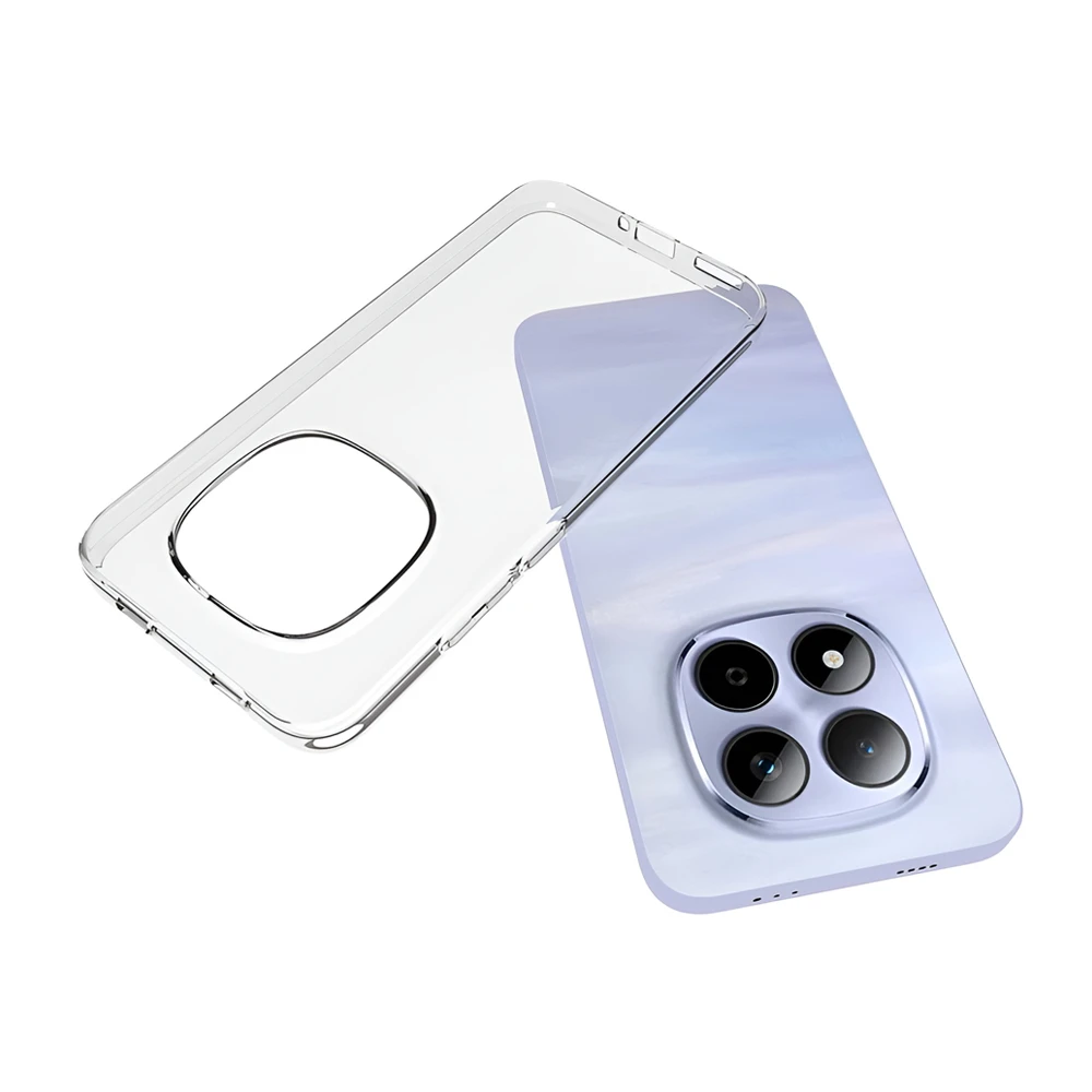 Чехол woo soft tpu для xiaomi redmi note 15 pro 5g, прозрачный 2