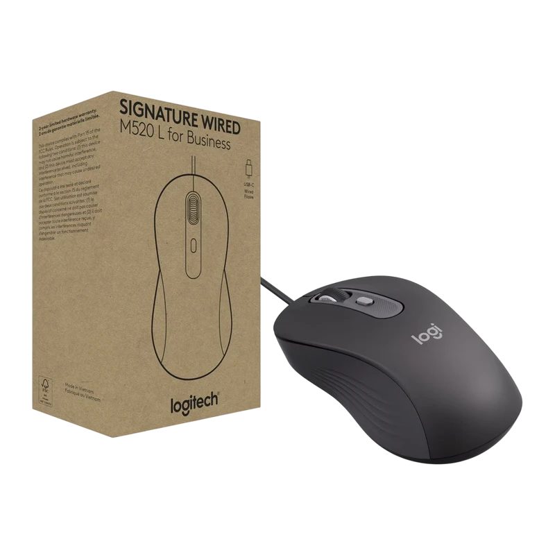Мышь logitech m520, графитовый 4