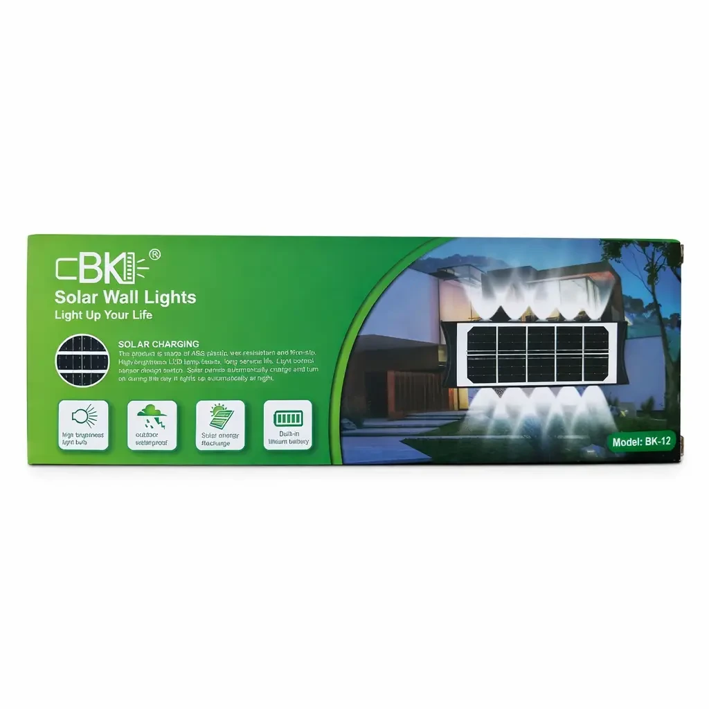 Солнечный led-фонарь с аккумулятором bk-12 — автоматическое освещение для улицы 5