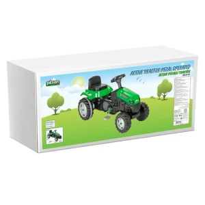 Tractor cu pedale active, verde Thumbnail 3