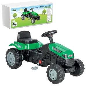 Tractor cu pedale active, verde