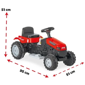 Tractor active 6v, roșu Thumbnail 4
