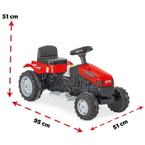 Tractor active 6v, roșu 4