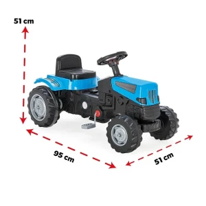Tractor albastru cu pedale Thumbnail 5