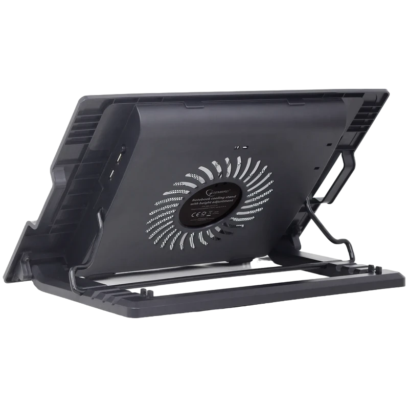 Suport de răcire pentru laptop gembird nbs-1f17t-01, 17", negru 2