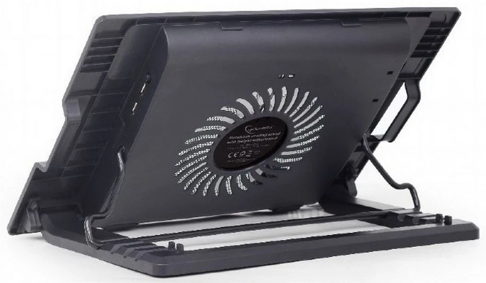 Suport de răcire pentru laptop gembird nbs-1f17t-01, 17", negru 6