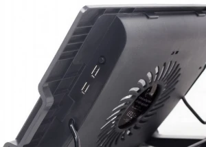 Suport de răcire pentru laptop gembird nbs-1f17t-01, 17", negru Thumbnail 3