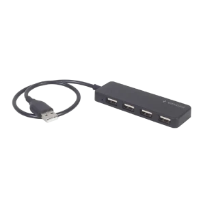 Usb-концентратор gembird uhb-u2p4-06, чёрный