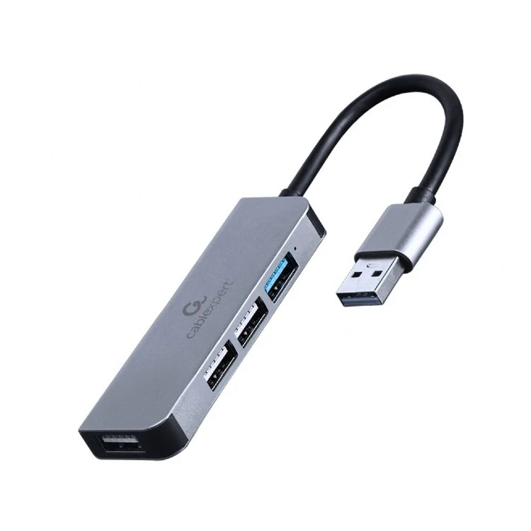 Usb-концентратор gembird uhb-u3p1u2p3-01, серебристый 4