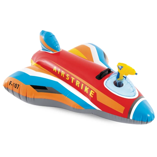Intex plută-saltea gonflabilă “avion de vânătoare cu pistol de apă” cu mâner, 112х91 cm, până la 40 kg, 3+, 2 culori 4