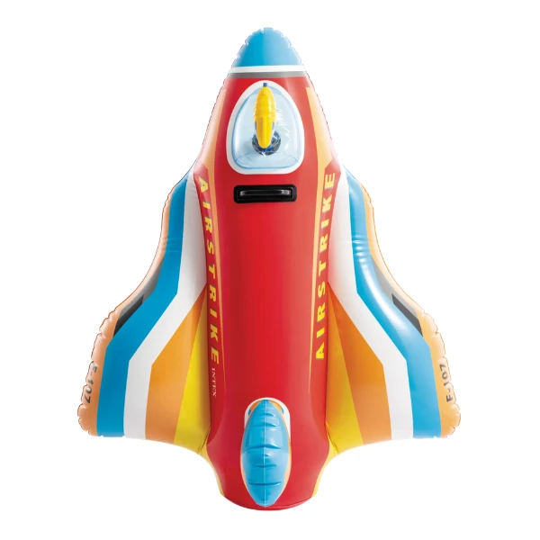 Intex plută-saltea gonflabilă “avion de vânătoare cu pistol de apă” cu mâner, 112х91 cm, până la 40 kg, 3+, 2 culori 6